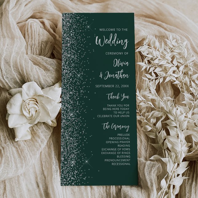 Casamento Moderno com Letra Prateada e Brilho Esme (Criador carregado)