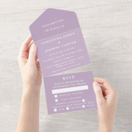 Casamento Moderno da Lavanda Violeta Roxo
