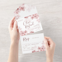 Casamento moderno da primavera do Elegante Sakura