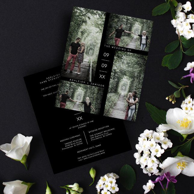 Casamento Moderno de Colagem de Fotos de Baixo Cus (Criador carregado)