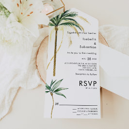Casamento Moderno de Destino de Palm Tree