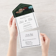 Casamento Moderno de Foto Preto e Branco