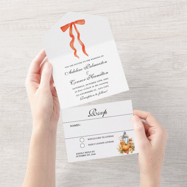 Casamento Moderno de Outono (Aba destacável)