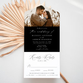 Casamento Moderno e Elegante em Preto e Branco