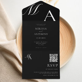 Casamento Moderno e Minimalista do Monograma Elega