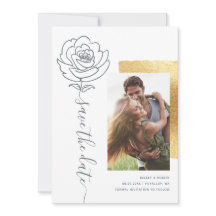 Casamento Moderno Elegante Salve os Convites de Da