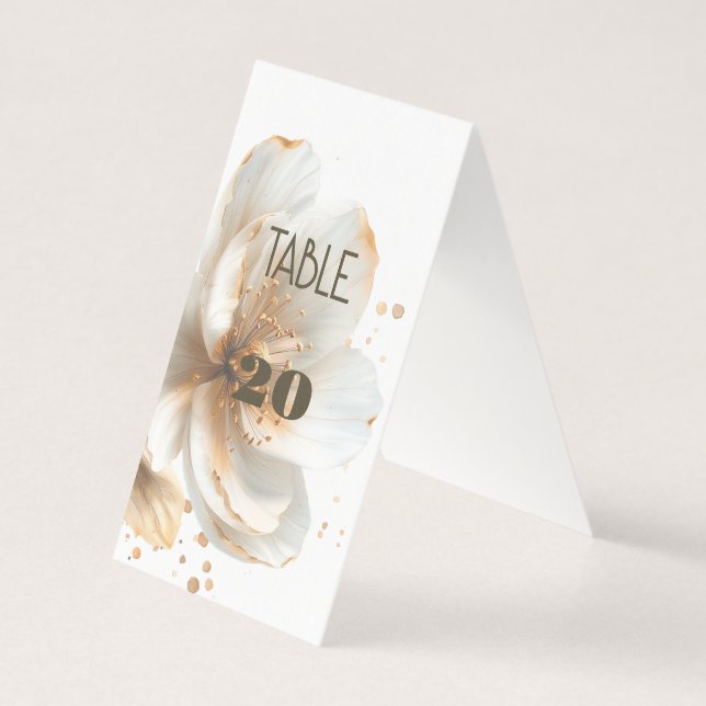 Casamento Moderno Minimalista Dourado e Branco (Verso)