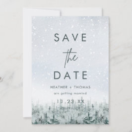 Casamento Moderno na Floresta de Inverno Salve a D