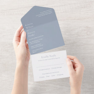Casamento Moderno na moda Dusty Blue