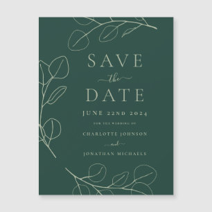Casamento Moderno Simples com Folhagem Verde