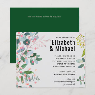 Casamento Moderno Verde Rosa