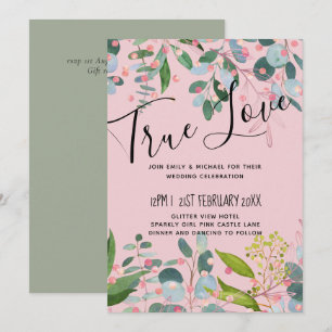 Casamento Moderno Verde Rosa