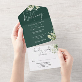 Casamento Monograma de Verdor Botânico Esmeralda