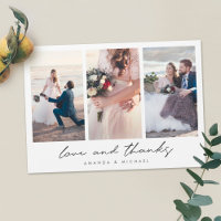 Casamento Multifoto Personalizado Obrigado Magnet