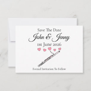 Casamento Musical Bassoon Salve A Data