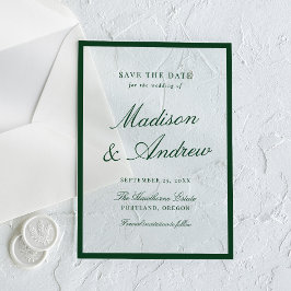 Casamento na Fronteira Verde Moderna - Salve a Dat