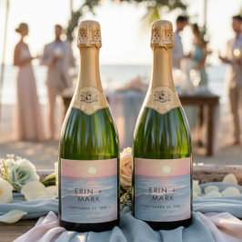 Casamento na Praia com Aquarela do Pôr do Sol no O
