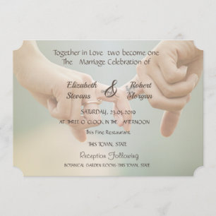 Casamento na Praia, Convite para Segurar as Mãos