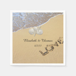Casamento na Praia, Dólar de Areia, Guardanapos de