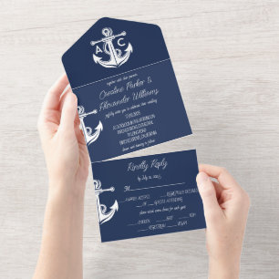 Casamento Náutico de Barcos Modernos Elegantes Azu