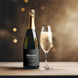 Casamento Negro da Caligrafia Mínima Elegante