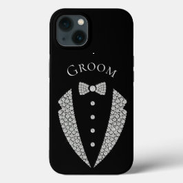 Casamento Negro da Tipografia Tuxedo Silver do Gro