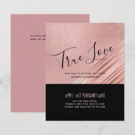 Casamento Negro Dourado Rosa moderno