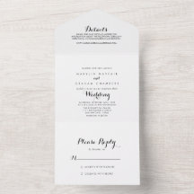 Casamento Negro e Branco minimalista