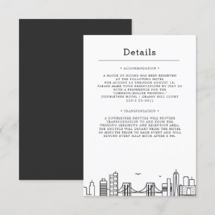 Casamento no Brooklyn   Convite com Detalhes para 
