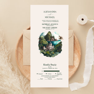 Casamento no Destino Caribenho com Aquarela Tudo I