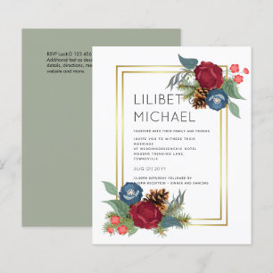 CASAMENTO NO INVERNO BUDGET Borgonha Azul Azul Mod