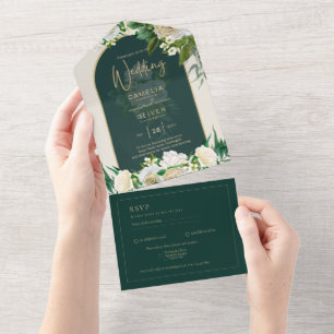Casamento no inverno de Douradas Rosas Brancas Ver