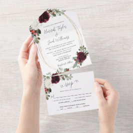 Casamento no inverno de Natal Elegante
