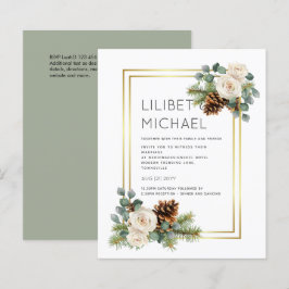 CASAMENTO NO INVERNO ORÇAMENTAL Rosas brancas Dour