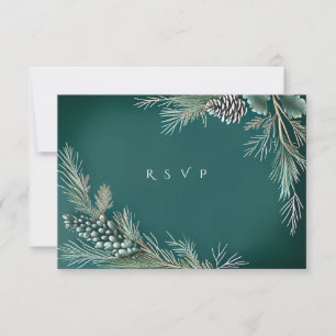 Casamento no inverno Pine Cones Pineberry Verde Br