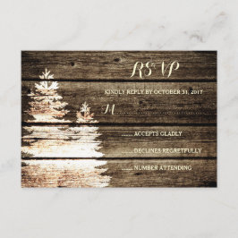 Casamento no inverno RSVP de Árvores de Pinheiros