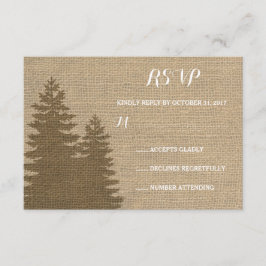 Casamento no inverno RSVP de Árvores de Pinheiros
