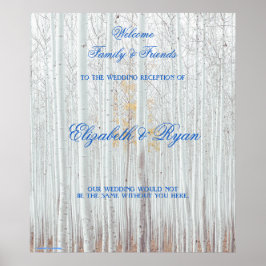 Casamento no inverno, White Birch, Poster de boas-