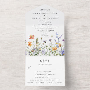 Casamento no Jardim de Flores Silvestres de Verão