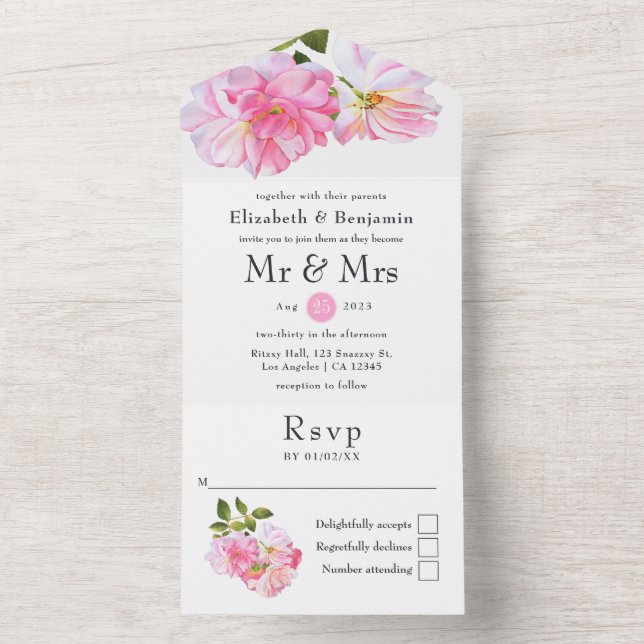 Casamento no Jardim de Rosas Rosa (Interno)