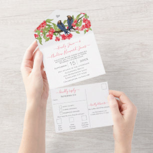 Casamento no Jardim Florestal Secreto Rosa e Azul-