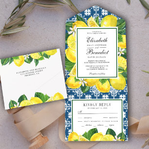 Casamento no Pomar de Limão Rústico com Azulejo Me