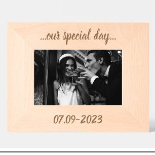 Casamento Nosso dia especial Moldura de foto de ma