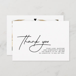 Casamento Obrigado Cartão com fotos