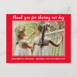 Casamento Obrigado Cartões com Foto Digital Virtua