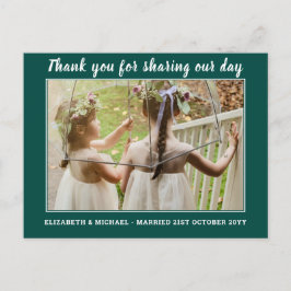 Casamento Obrigado Cartões com Foto Digital Virtua