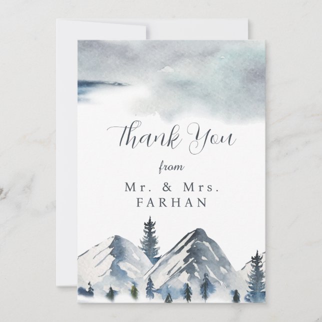 Casamento Obrigado Cartões editáveis (Frente)