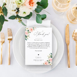 Casamento Obrigado Nota, Em Vez De Cartões Favoráv