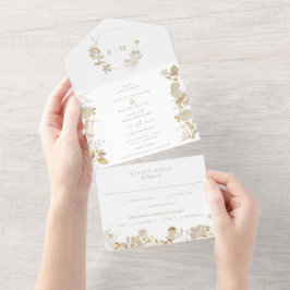 Casamento Opulento De Jardim Dourado