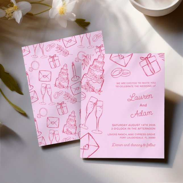Casamento ORÇAMENTO Cor-de-Rosa & Vermelho Caprich (Criador carregado)